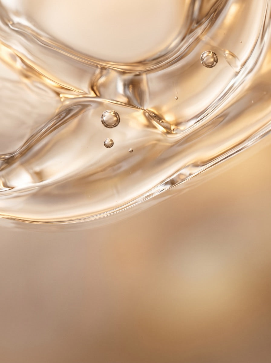 Clear hyaluronic acid gel macro texture