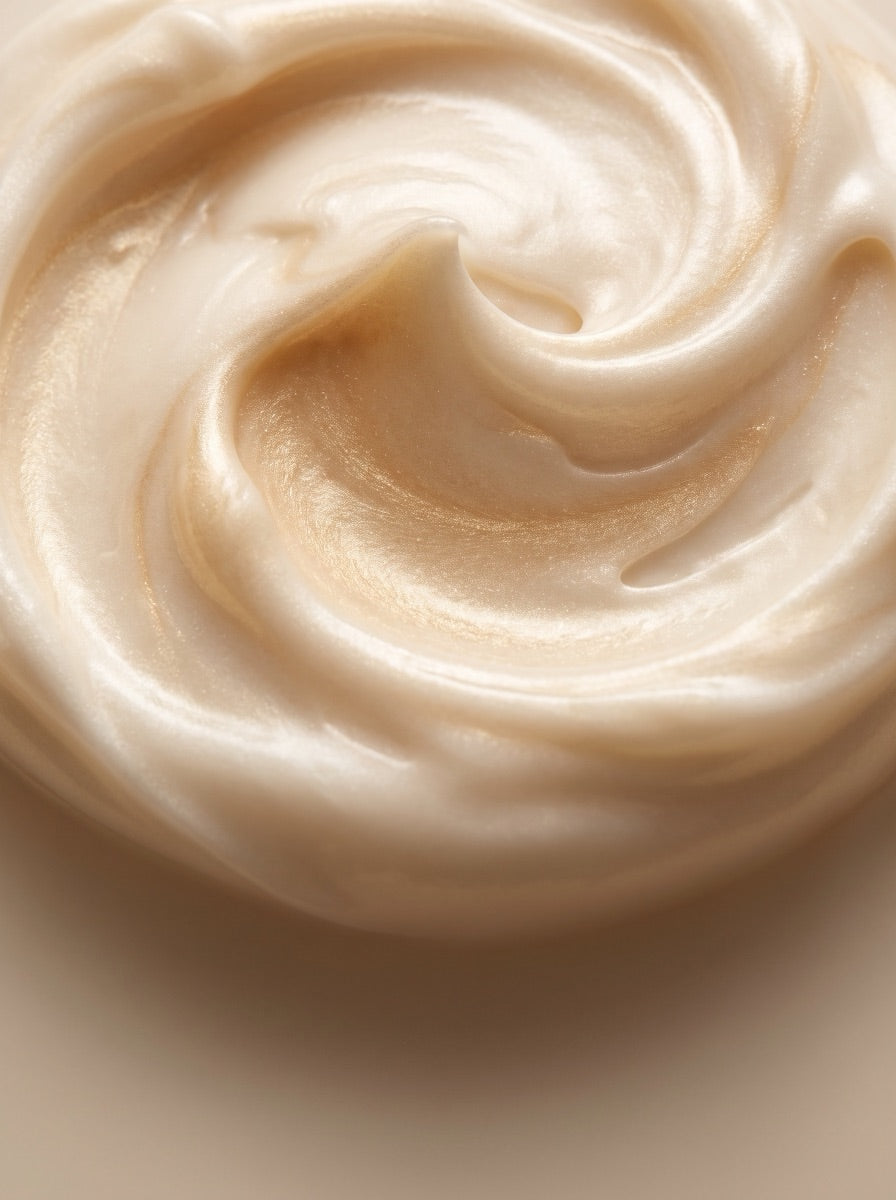 Creamy niacinamide moisturizer macro texture